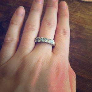 Sterling Silver and Authentic Aquamarine Ring